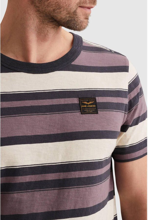 PME Legend T-shirt met ronde hals en labelstitching - Foto 3