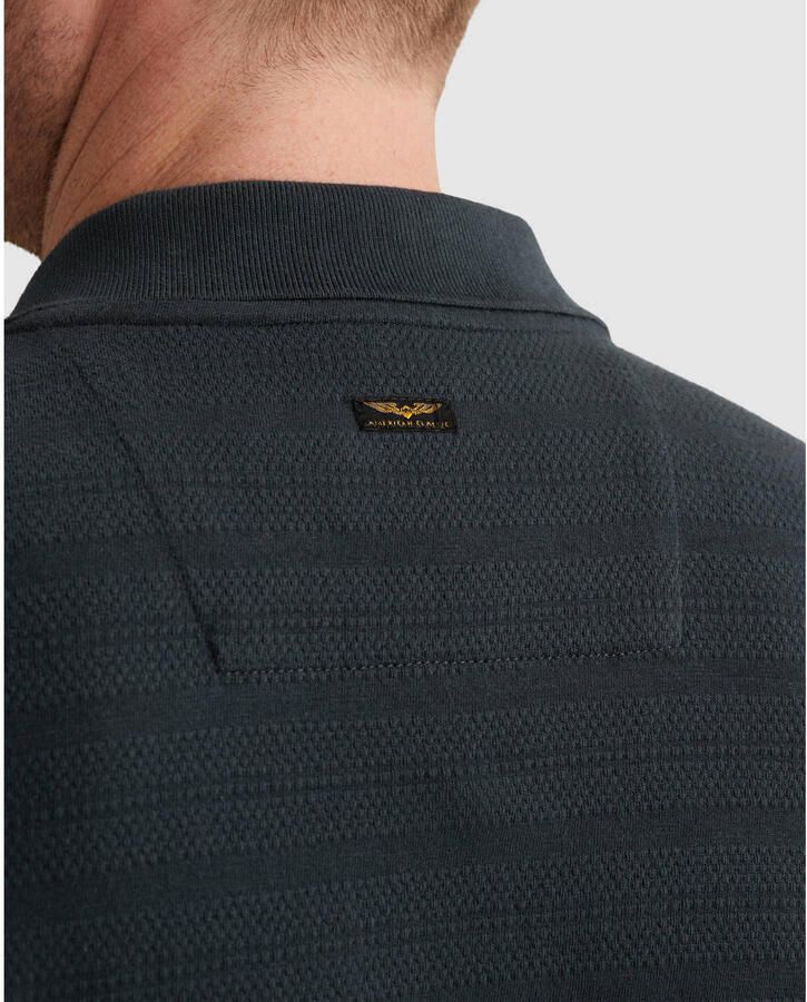 PME LEGEND Polo van jersey met streeppatroon