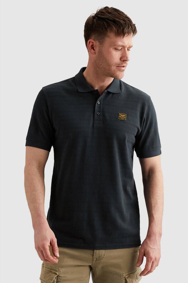 PME LEGEND Polo van jersey met streeppatroon - Foto 2