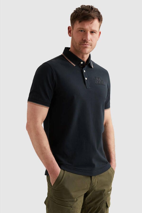 PME Legend Piqué Poloshirt Carbon Navy