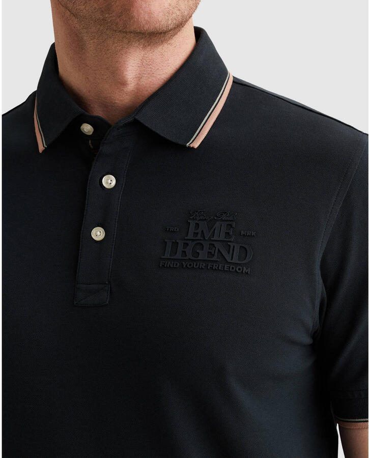 PME Legend Piqué Poloshirt Carbon Navy - Foto 2