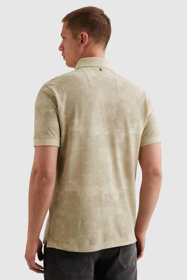 PME LEGEND Heren Polo's & T-shirts Short Sleeve Polo Printed Two Tone Pique Beige - Foto 5