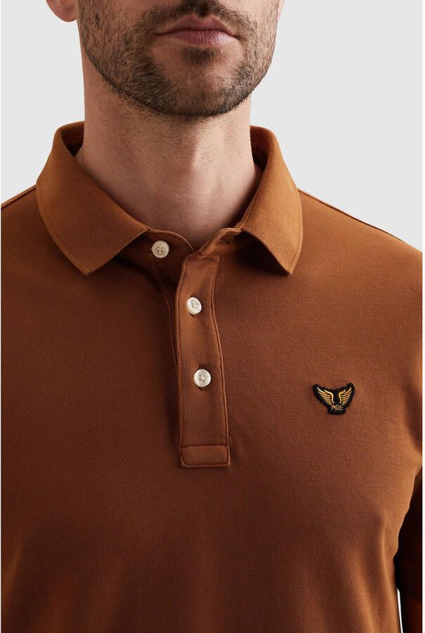 PME LEGEND Polo met garment-dye wassing