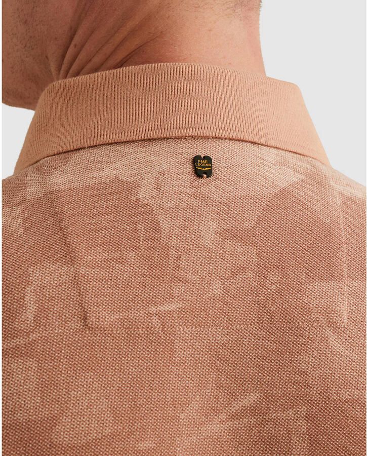 PME LEGEND Polo van piqué met allover print - Foto 2