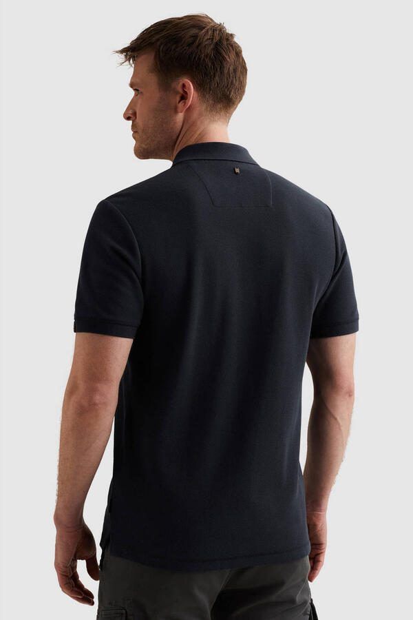 PME LEGEND Heren Polo's & T-shirts Waffle Structure Pique Donkerblauw - Foto 5