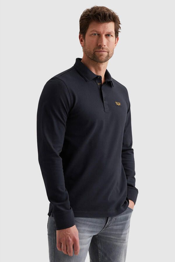 PME Legend American Classic Longsleeve Poloshirt Navy