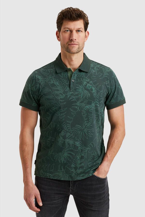 PME Legend Korte Mouw Polo Single Jersey Green Heren