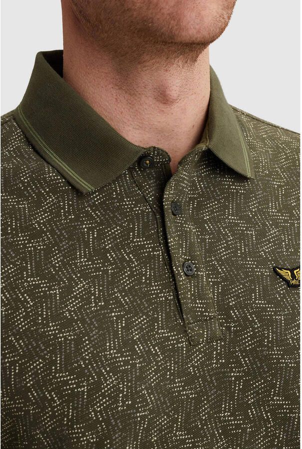 PME LEGEND Polo met allover print en ribkraag - Foto 2