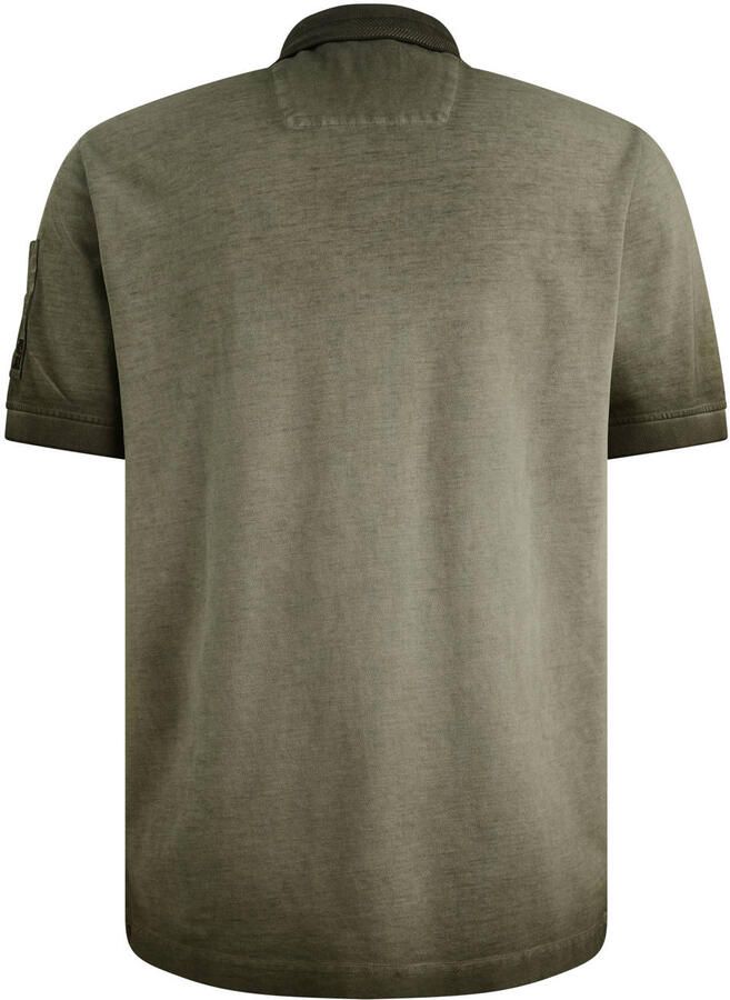 PME LEGEND Polo met cold-dye wassing en flight pocket - Foto 2
