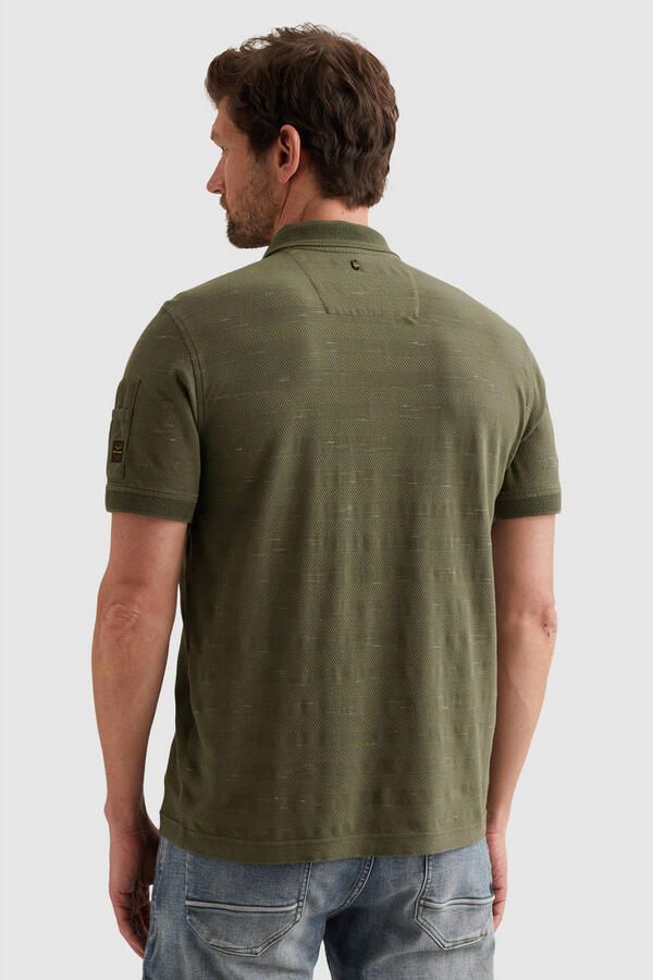 PME LEGEND Polo met streeppatroon en flight pocket - Foto 2