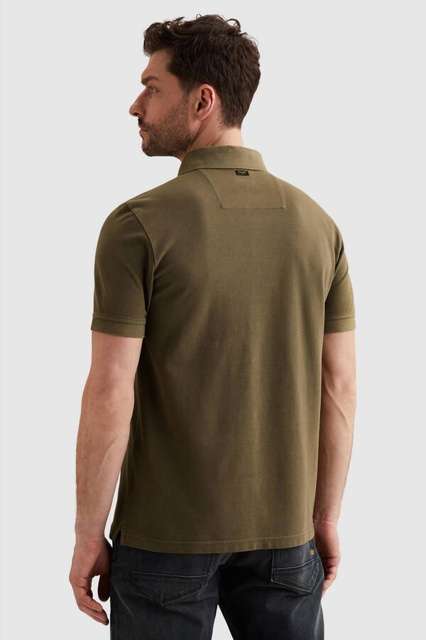 PME LEGEND Polo met garment-dye wassing