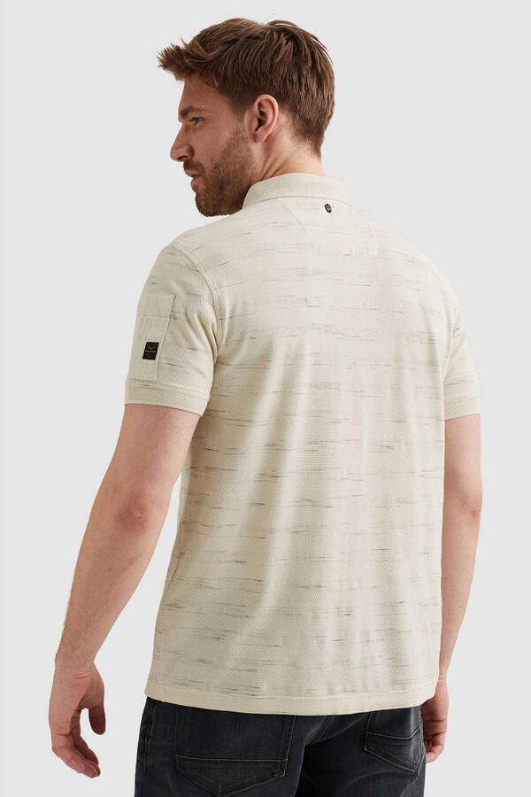 PME LEGEND Polo met streeppatroon en flight pocket - Foto 3