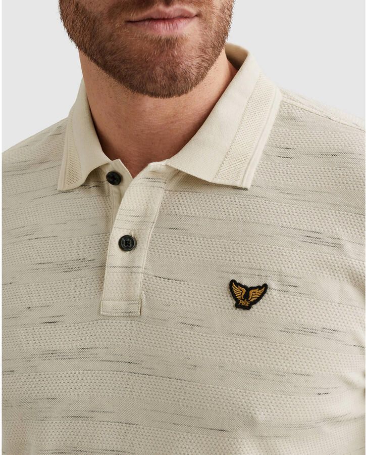 PME LEGEND Polo met streeppatroon en flight pocket - Foto 2