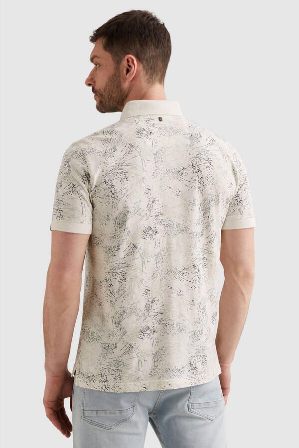 PME LEGEND Polo van jersey met allover print - Foto 2
