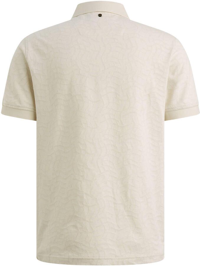 PME LEGEND Polo van jersey met allover jacquardpatroon