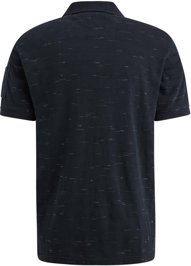 PME Legend regular polo gebreid donkerblauw - Foto 2