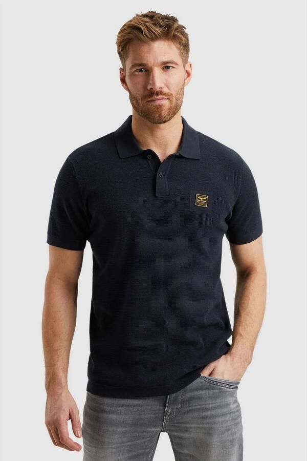 PME LEGEND Heren Polo's & T-shirts Short Sleeve Polo Cotton Blauw - Foto 6