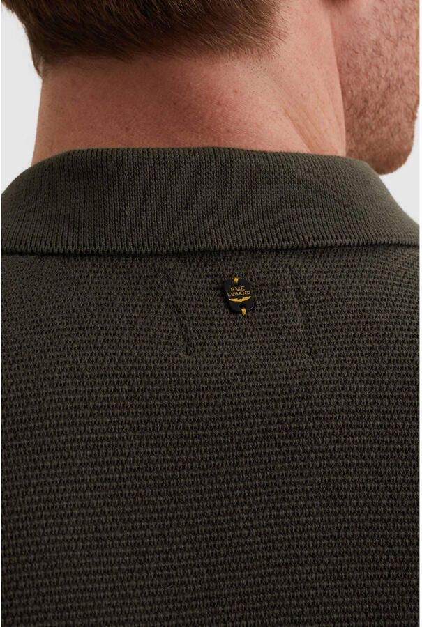 PME Legend Poloshirt Knitted Structure Groen - Foto 2