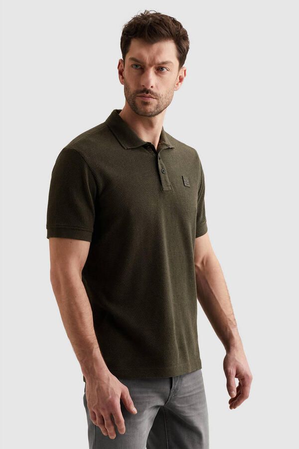 PME LEGEND Heren Polo's & T-shirts Popcorn Jersey Donkergroen - Foto 5