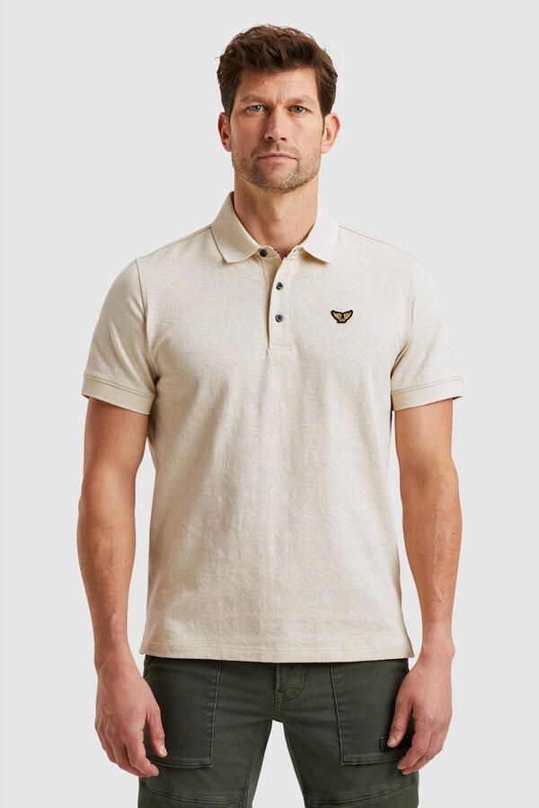PME LEGEND Heren Polo's & T-shirts Short Sleeve Polo Jacquard Jersey Beige - Foto 5