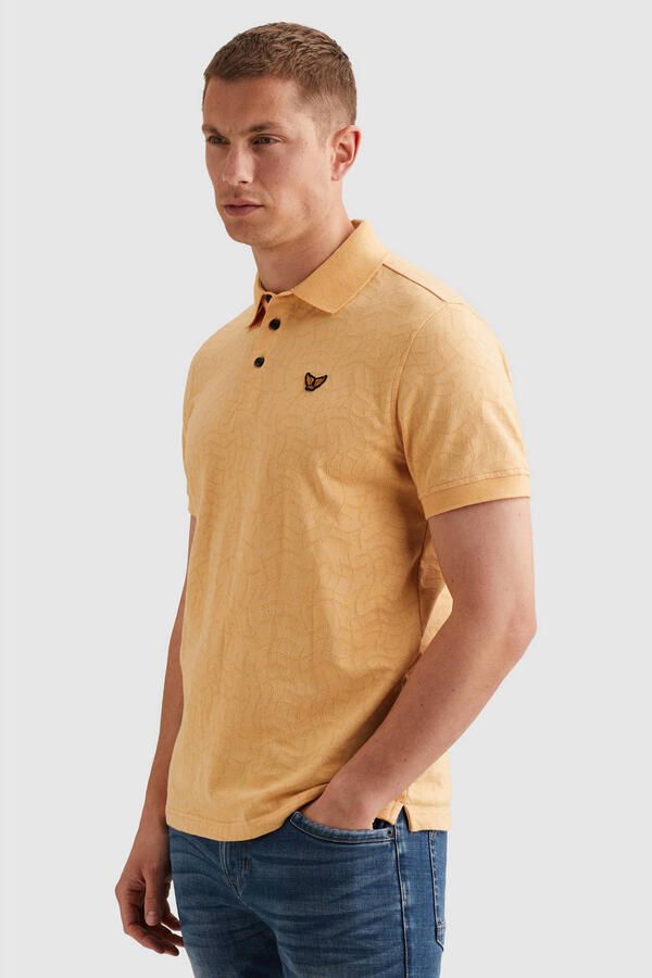 PME LEGEND Polo van jersey met allover jacquardpatroon - Foto 2