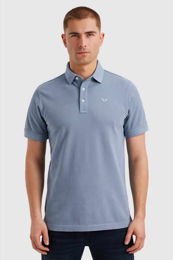 PME Legend Poloshirt Garment Dye Piqué Blauw - Foto 2