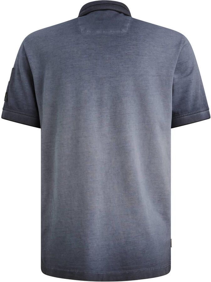 PME LEGEND Polo met cold-dye wassing en flight pocket - Foto 2