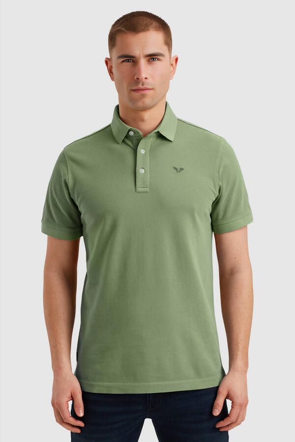 PME LEGEND Polo met garment-dye wassing