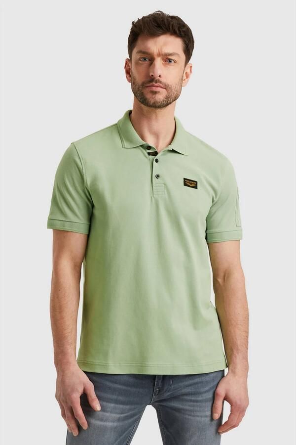 PME LEGEND Heren Polo's & T-shirts Trackway Polo Groen - Foto 7