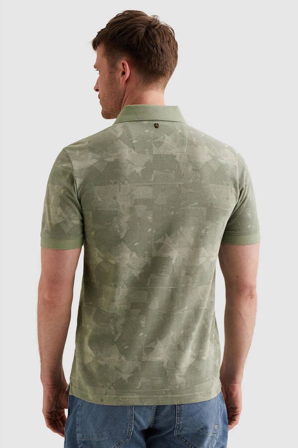 PME LEGEND Polo van piqué met allover print