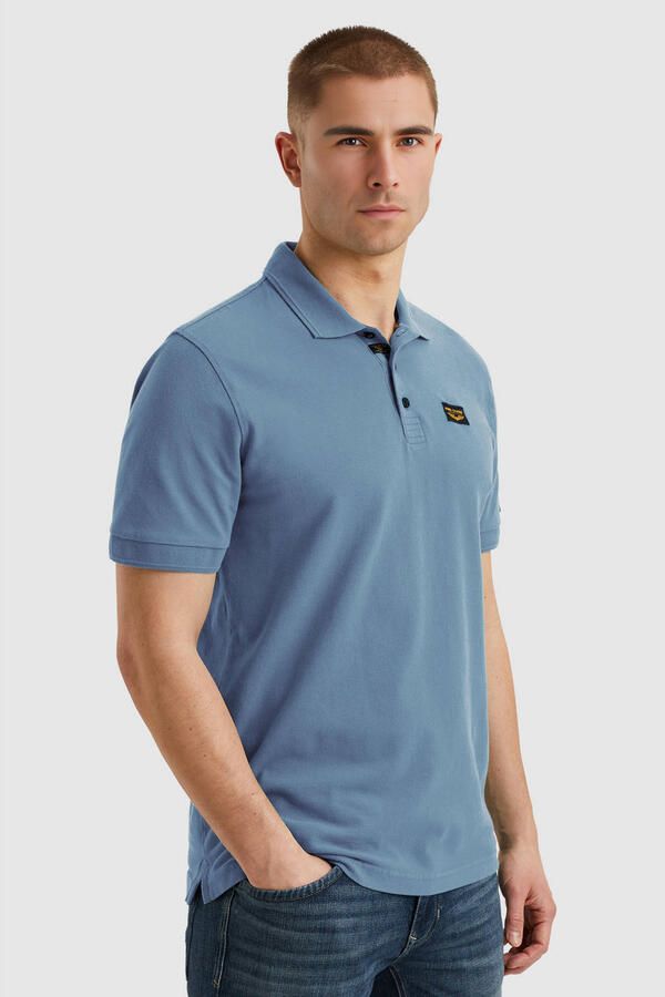 PME LEGEND Heren Polo's & T-shirts Trackway Polo Blauw