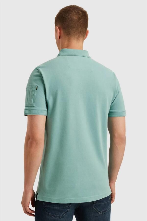 PME Legend Regular fit poloshirt met labelpatch model 'TRACKWAY'