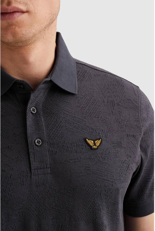 PME LEGEND Heren Polo's & T-shirts Jacquard Jersey Donkerblauw - Foto 6