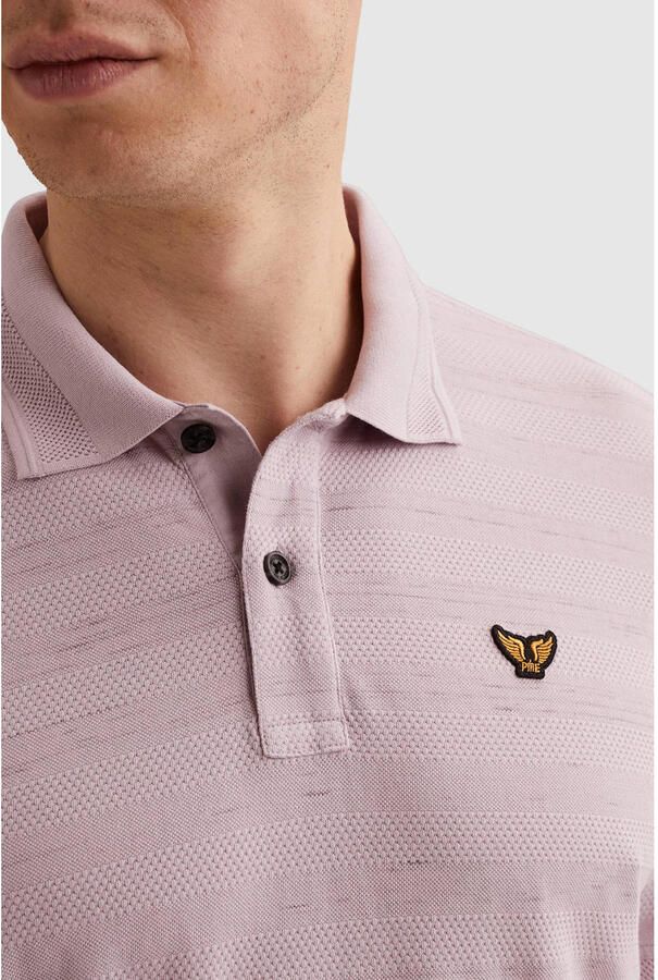 PME LEGEND Polo met streeppatroon en flight pocket - Foto 2