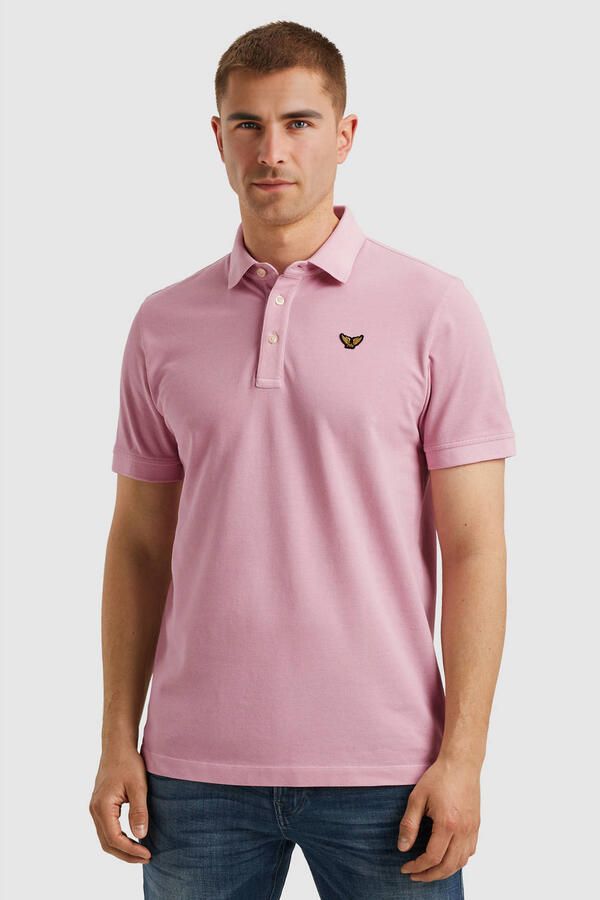 PME LEGEND Polo met garment-dye wassing