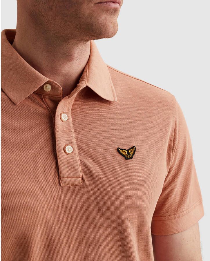 PME LEGEND Polo met garment-dye wassing en tailwing logo - Foto 3