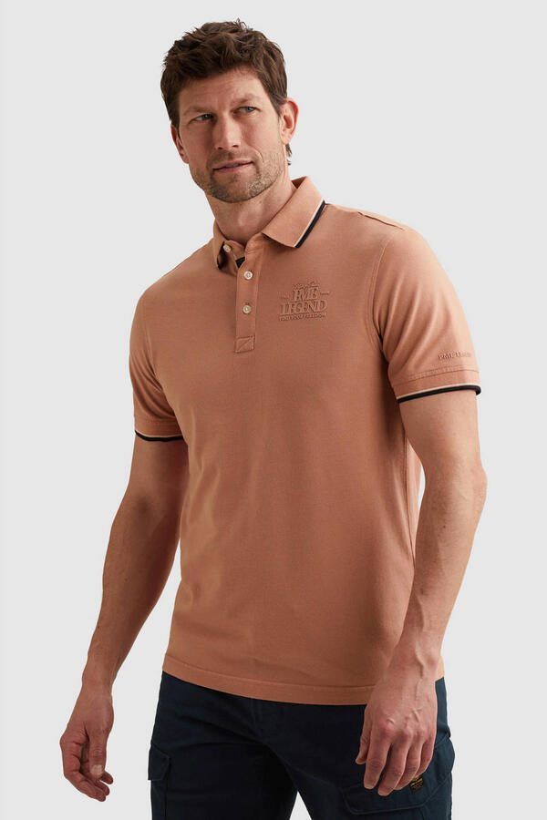 PME LEGEND Polo van piqué met artwork - Foto 3