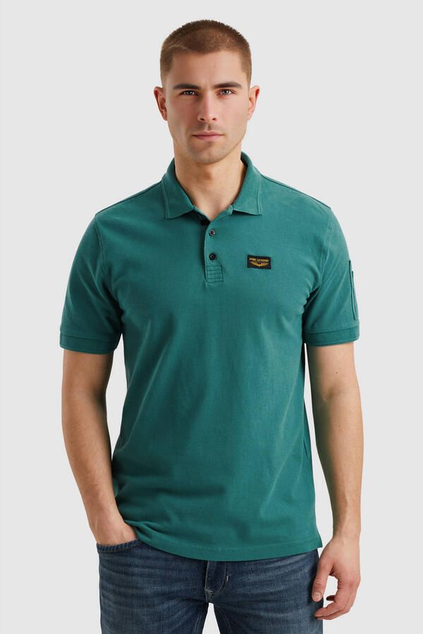 PME Legend Korte Mouw Polo Trackway Polo Green Heren