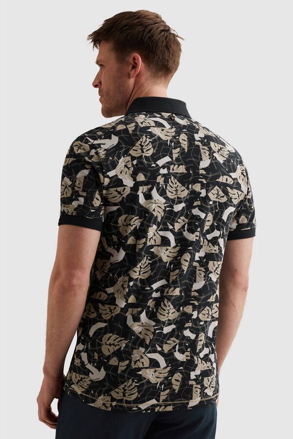 PME LEGEND Polo met allover print en tailwing logo