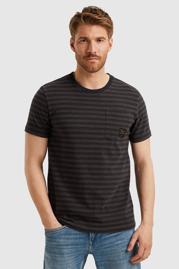 PME Legend regular T-shirt antraciet - Foto 3