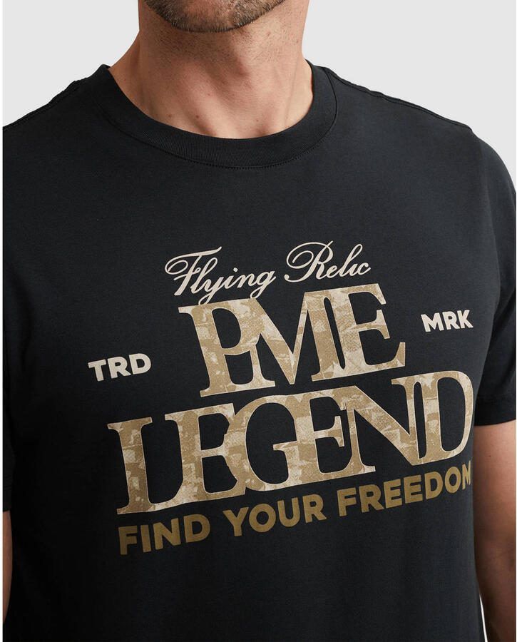 PME LEGEND Heren Polo's & T-shirts Short Sleeve R-neck Big Art Package Donkerblauw - Foto 6