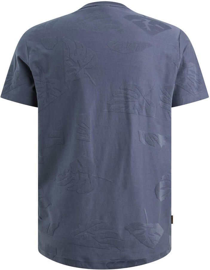 PME LEGEND Heren Polo's & T-shirts Short Sleeve R-neck Jacquard Jersey Blauw - Foto 6