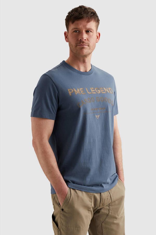 PME Legend regular T-shirt blauw