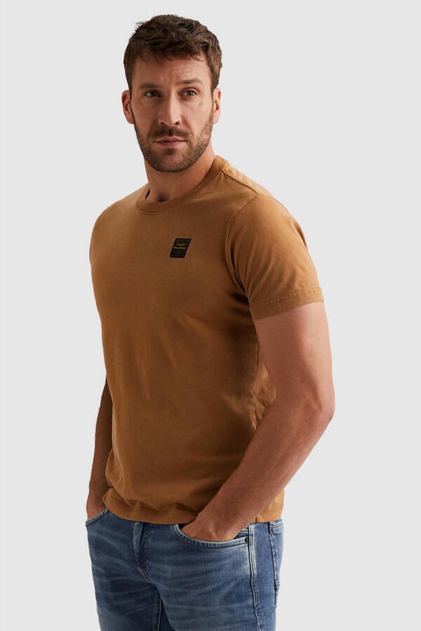 PME LEGEND Heren Polo's & T-shirts Acid Wash + Garment Dye Oranje - Foto 5