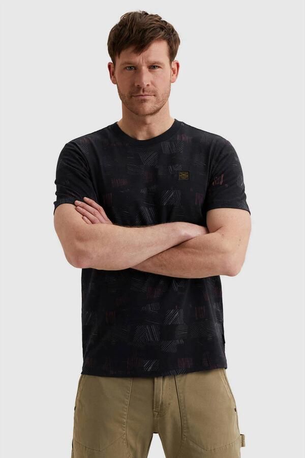 PME Legend regular T-shirt donkerblauw
