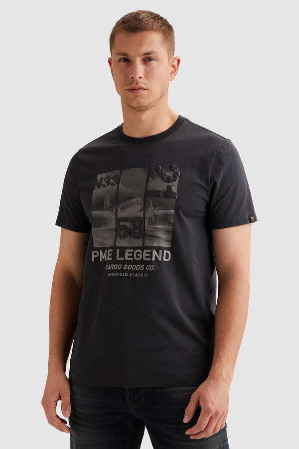 PME Legend regular T-shirt donkerblauw - Foto 3
