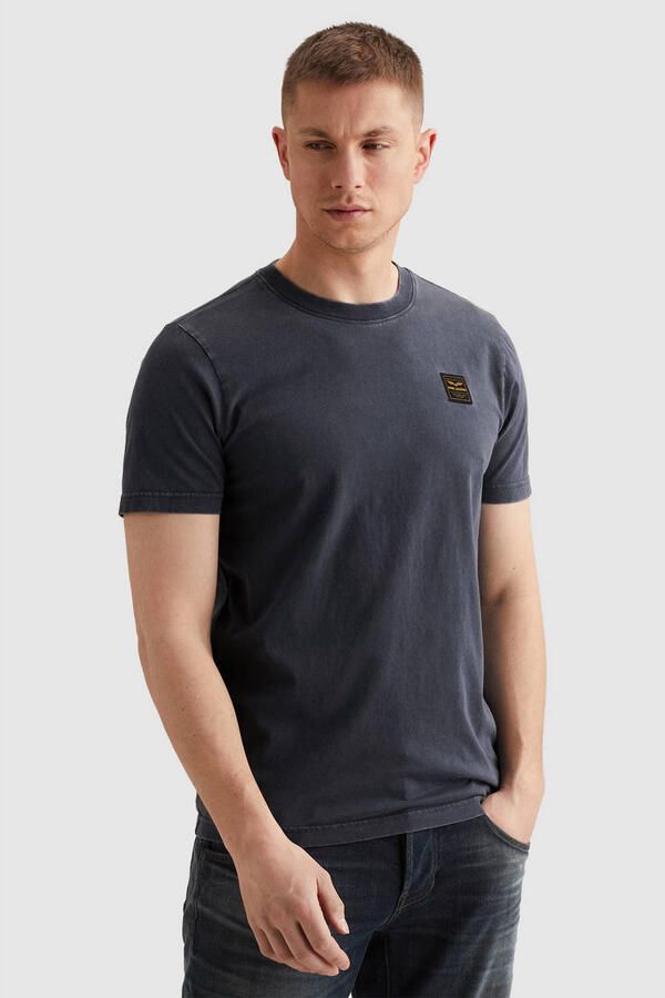 PME LEGEND Heren Polo's & T-shirts Acid Wash + Garment Dye Blauw - Foto 5
