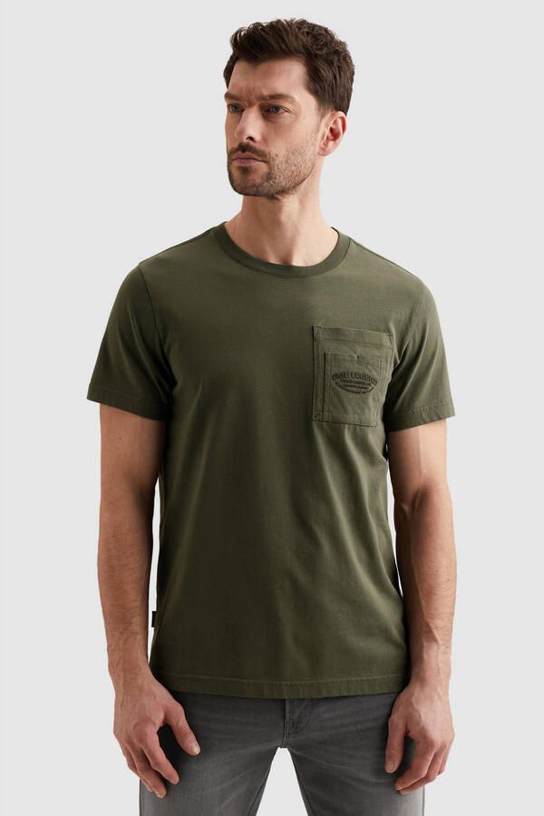 PME LEGEND Heren Polo's & T-shirts Play Heavy Jersey Pocket Khaki - Foto 5