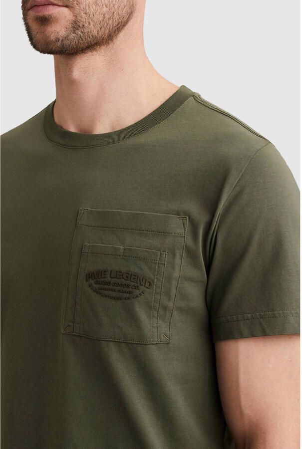 PME LEGEND Heren Polo's & T-shirts Play Heavy Jersey Pocket Khaki - Foto 6