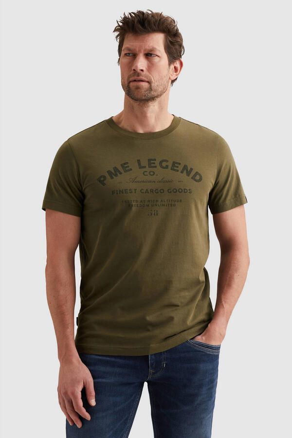 PME Legend regular fit T-shirt met logoprint